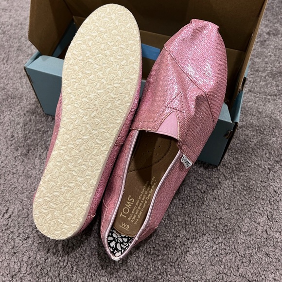 Pink Glitter Toms - SOLD! - Picture 1 of 1